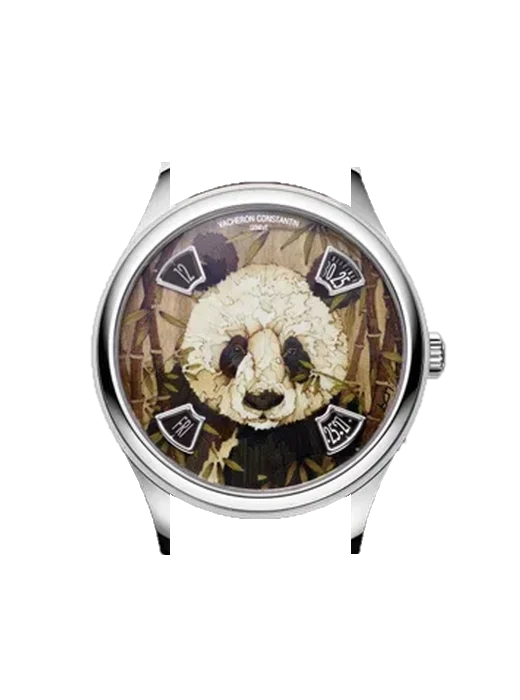 Artelier Cabinotiers Special Order 7600C/000G-B450 mit Alligator-Nubuk-Armband Schwarz mit Ton-in-Ton-Naht, handgenäht
