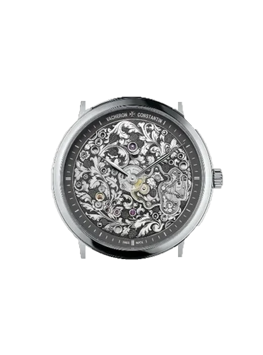 Métiers d'Art 1100A/000P-B026 with Black Nubuck Alligator Strap with Hand-Stitched Tone-on-Tone Stitching