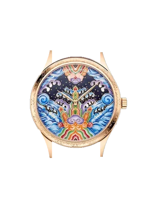 Métiers d'Art 2400A/000R-H024 mit Armband aus rosa Straußenleder