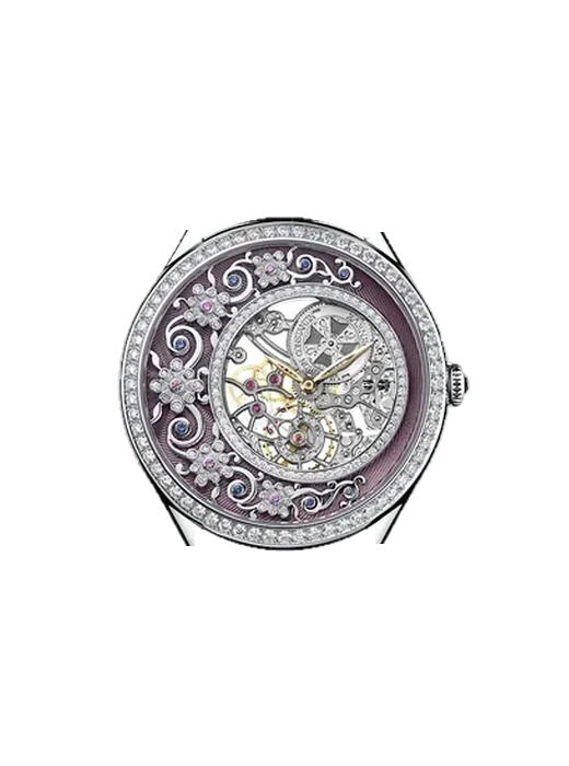Métiers d'Art 33580/000G-9903 con Correa de avestruz rosa