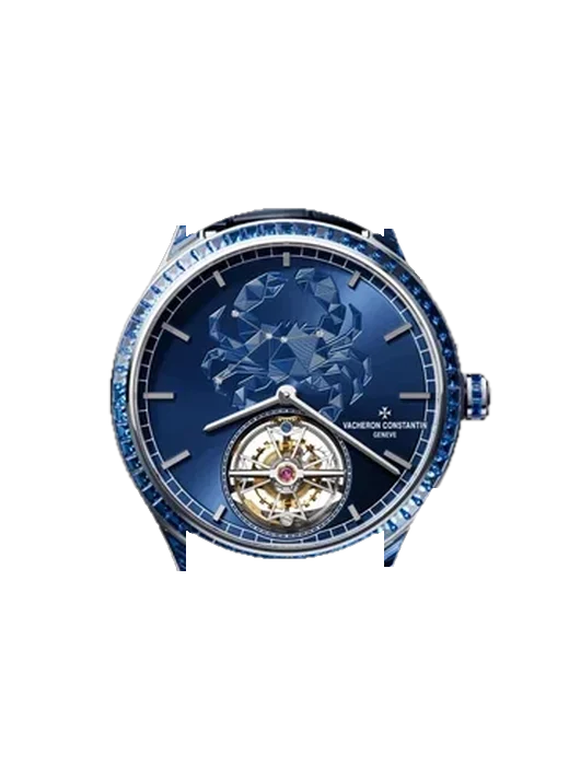 Métiers d'Art 6007A/000G-H045 con Cinturino Alligatore Nubuck Nero con Cucitura Sur Tone a Mano