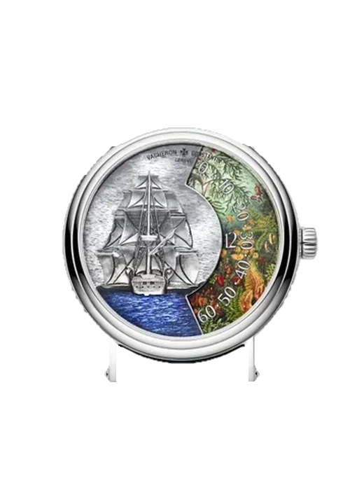 Métiers d'Art 7500U/000G-B991 con Correa de cocodrilo gris mate