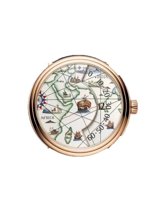 Métiers d'Art 7500U/000R-B688 mit Alligator-Nubuk-Armband Schwarz mit Ton-in-Ton-Naht, handgenäht