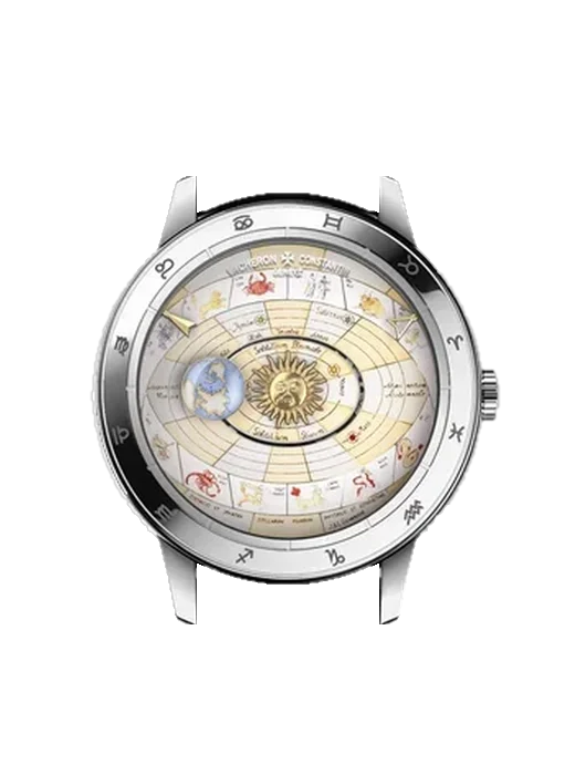 Métiers d'Art 7600U/000G-B212 mit Armband aus rosa Straußenleder