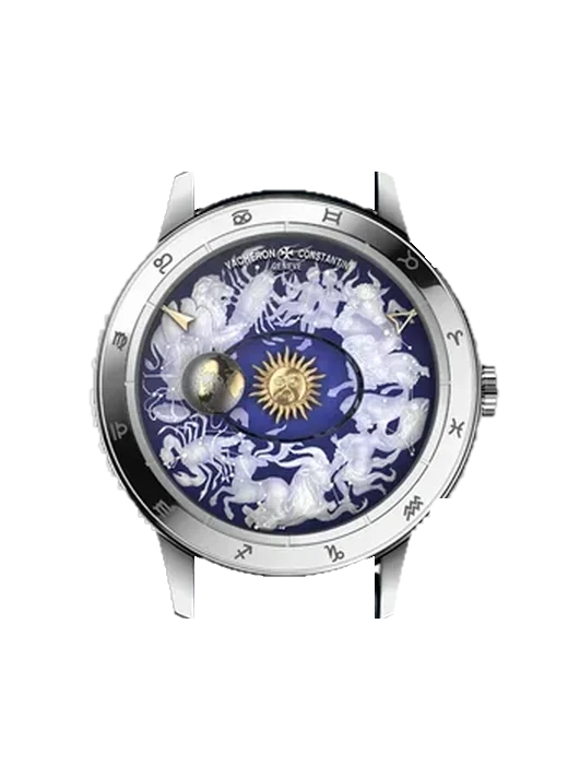 Métiers d'Art 7600U/000G-B226 with Pink Ostrich Strap