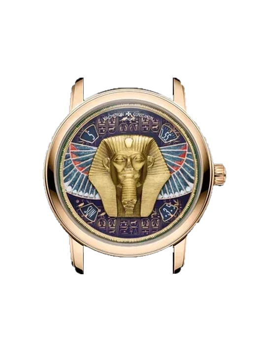 Métiers d'Art 7620A/000R-B927 mit Alligator-Nubuk-Armband Schwarz mit Ton-in-Ton-Naht, handgenäht