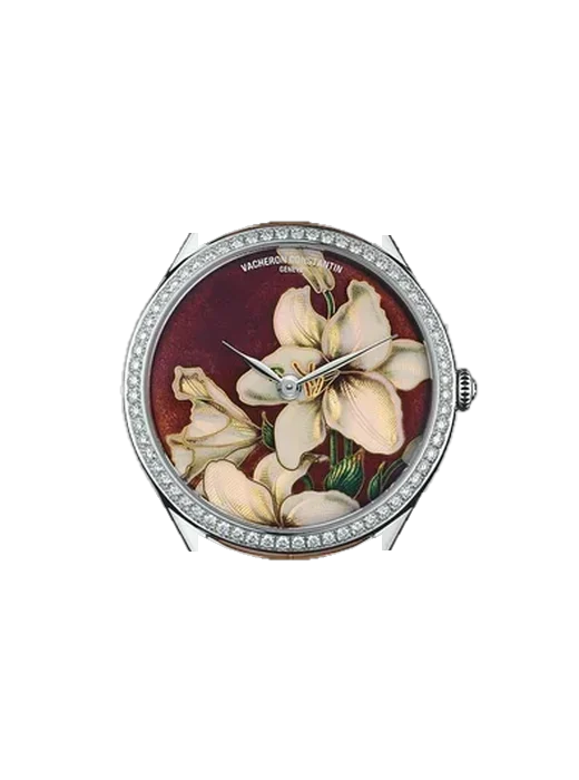 Métiers d'Art 82550/000G-9853 mit Armband aus rosa Straußenleder