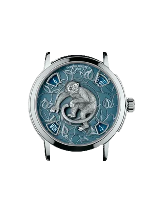 Métiers d'Art 86073/000P-8972 avec Bracelet Alligator Nubuck Noir avec Surpiqûre Ton sur Ton Faite Main