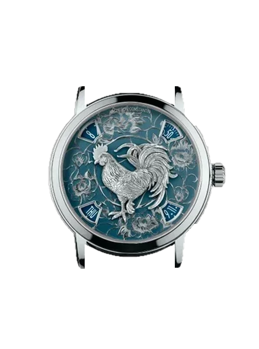 Métiers d'Art 86073/000P-B154 with Black Nubuck Alligator Strap with Hand-Stitched Tone-on-Tone Stitching