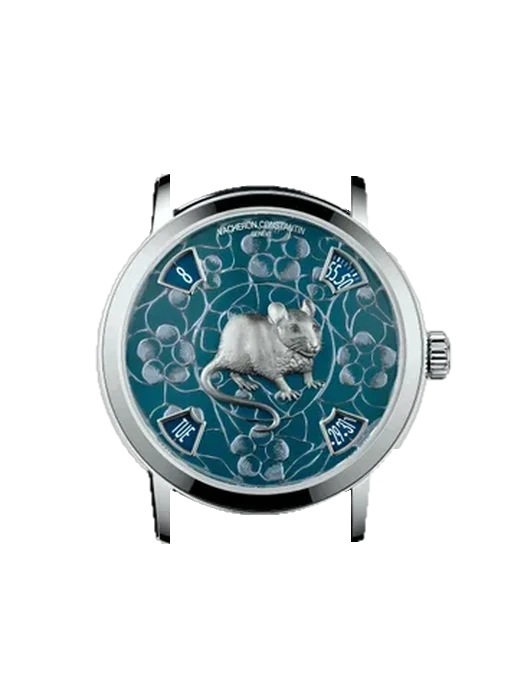 Métiers d'Art 86073/000P-B521 with Black Nubuck Alligator Strap with Hand-Stitched Tone-on-Tone Stitching