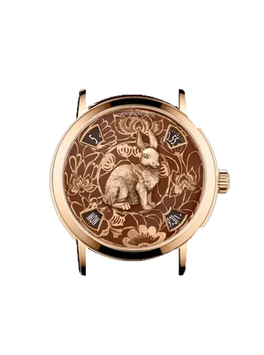 Métiers d'Art 86073/000R-B933 con Cinturino Alligatore Nubuck Nero con Cucitura Sur Tone a Mano
