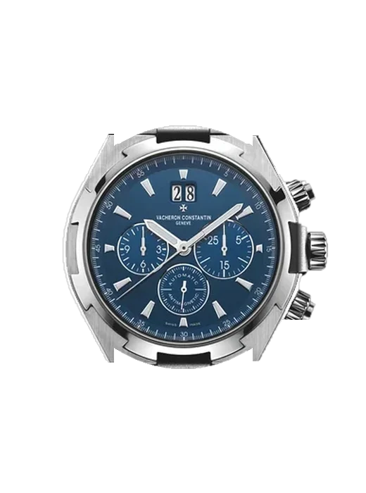 Overseas 49150/000A-9745 con Cinturino Alligatore Nubuck Nero con Cucitura Sur Tone a Mano