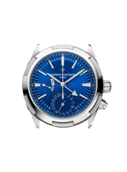Overseas 7920V/210A-B334 with Black Nubuck Alligator Strap with Hand-Stitched Tone-on-Tone Stitching