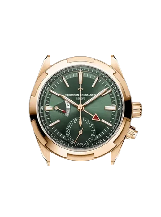 Overseas 7920V/210R-B965 mit Alligator-Nubuk-Armband Schwarz mit Ton-in-Ton-Naht, handgenäht