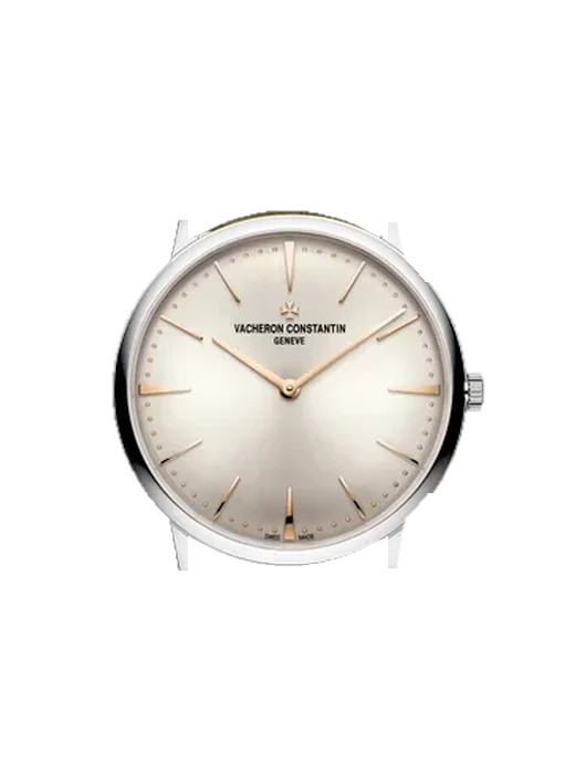 Patrimony 1410U/000G-H017 avec Bracelet Alligator Nubuck Noir avec Surpiqûre Ton sur Ton Faite Main