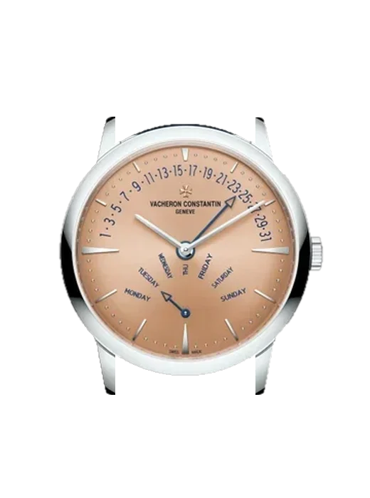 Patrimony 4000U/000P-H003 avec Bracelet Alligator Nubuck Noir avec Surpiqûre Ton sur Ton Faite Main