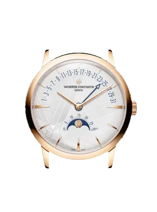 Patrimony 4010U/000R-H117 con Correa de piel de cocodrilo en nubuck negro con costuras a juego cosidas a mano