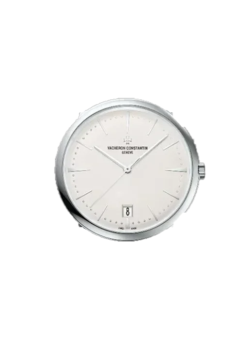 Patrimony 4100U/110G-B181 avec Bracelet Alligator Nubuck Noir avec Surpiqûre Ton sur Ton Faite Main