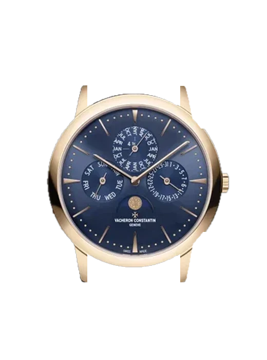 Patrimony 43175/000R-B519 con Cinturino Alligatore Nubuck Nero con Cucitura Sur Tone a Mano