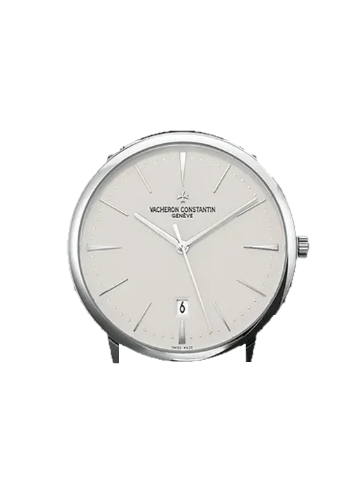 Patrimony 85180/000G-9230 avec Bracelet Hybride Alligator et Caoutchouc Bleu