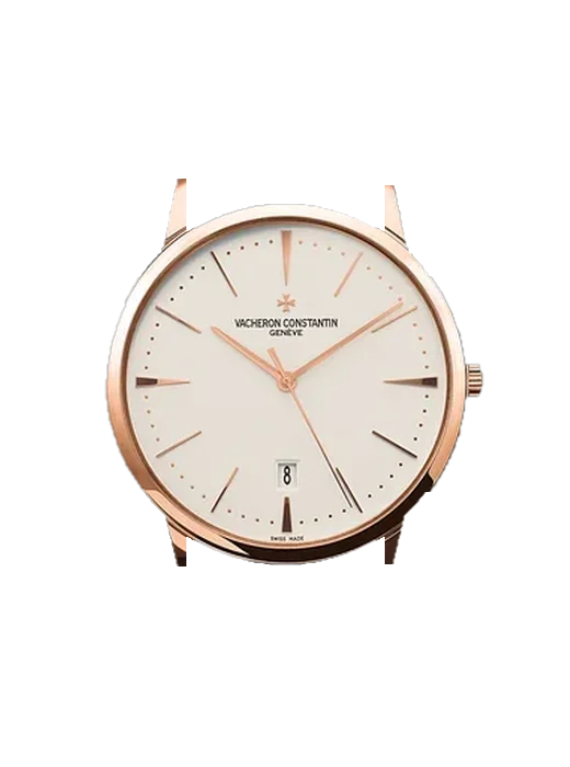 Patrimony 85180/000R-9248 con Cinturino Alligatore Nubuck Nero con Cucitura Sur Tone a Mano