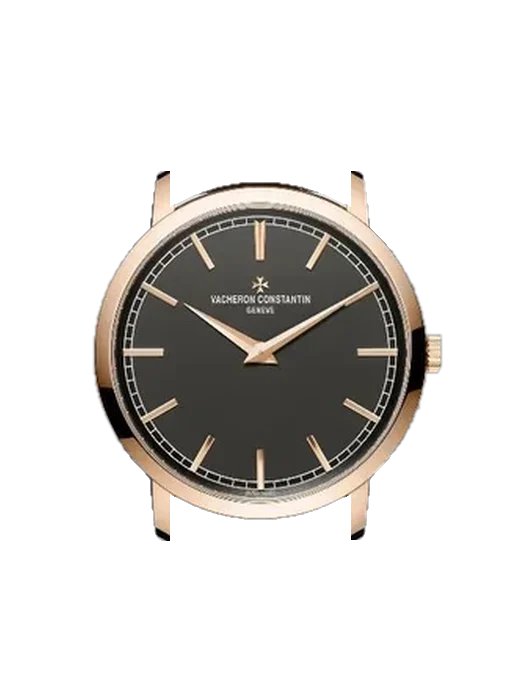 Traditionnelle 43075/000R-B404 con Cinturino Alligatore Nubuck Nero con Cucitura Sur Tone a Mano