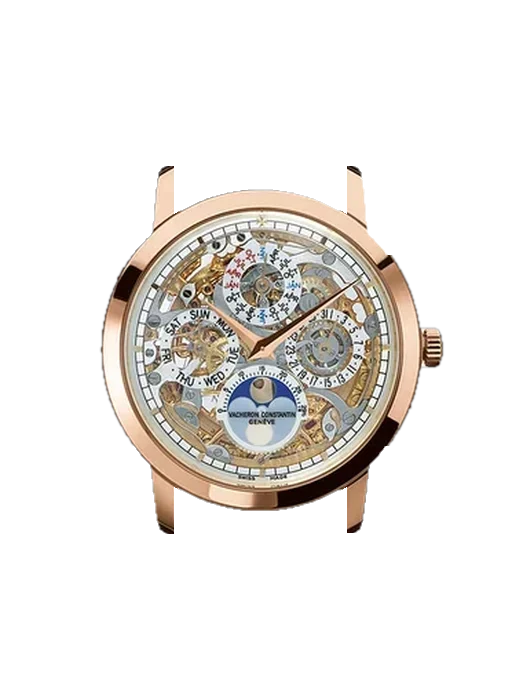 Traditionnelle 43172/000R-9241 mit Armband aus rosa Straußenleder