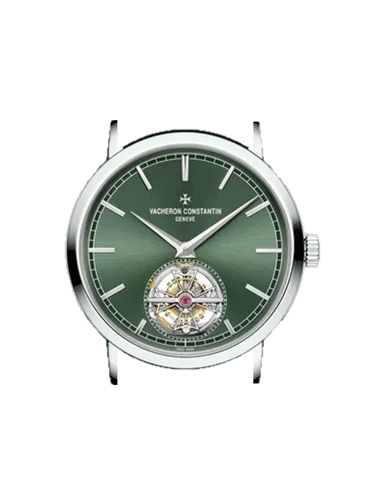 Traditionnelle 6000T/000P-H025 with Black Nubuck Alligator Strap with Hand-Stitched Tone-on-Tone Stitching