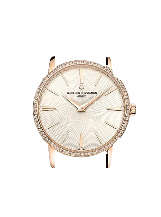 Traditionnelle 82573/000R-9815 mit Armband aus rosa Straußenleder