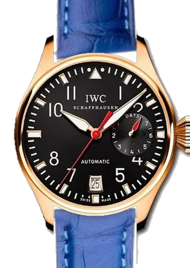 Big Pilot IW5004-09 con Cinturino Alligatore Azzurro Opaco