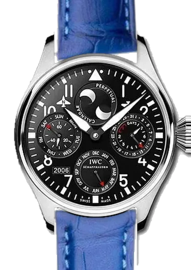 Big Pilot IW5026-07 con Cinturino Alligatore Azzurro Opaco