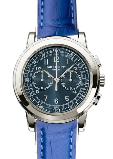 Complications 5070P-001 avec Bracelet Alligator Bleu Mat