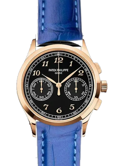 Complications 5170R-010 con Correa de cocodrilo azul mate