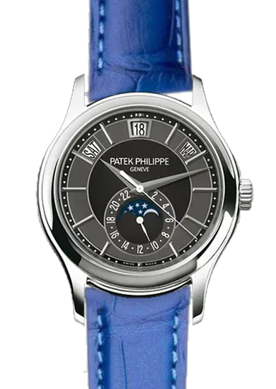 Complications 5205G-010 con Correa de cocodrilo azul mate