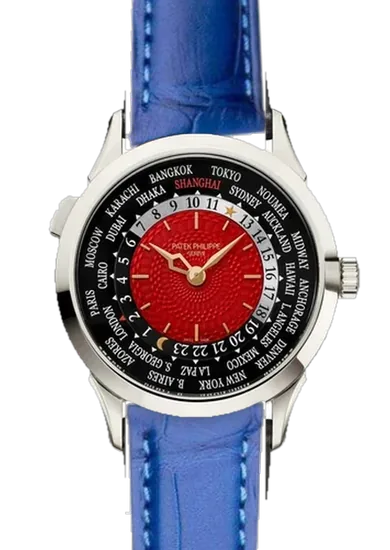Complications 5230P-010 con Cinturino Alligatore Azzurro Opaco