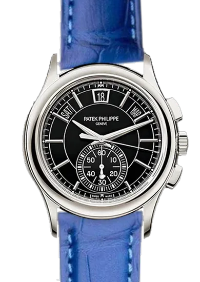 Complications 5905P-010 con Cinturino Alligatore Azzurro Opaco