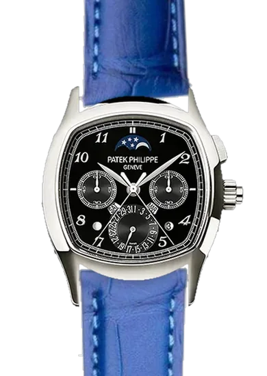 Grand Complications 5951P-013 avec Bracelet Alligator Bleu Mat