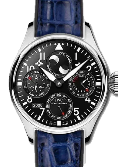 Big Pilot IW5026-07 con Cinturino Ibrido Alligatore e Caucciù Blu
