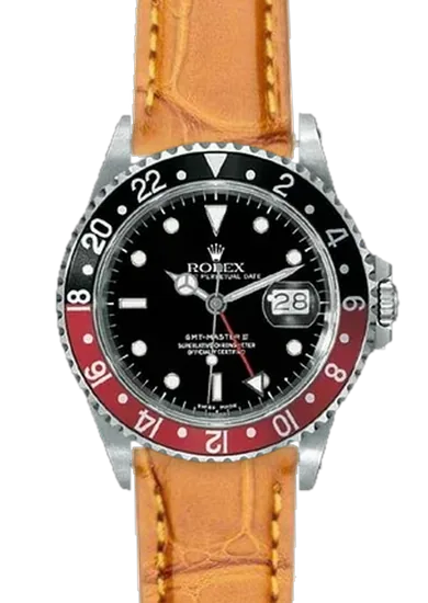 GMT-Master 16710 Coke with Millenium Cognac Alligator Strap