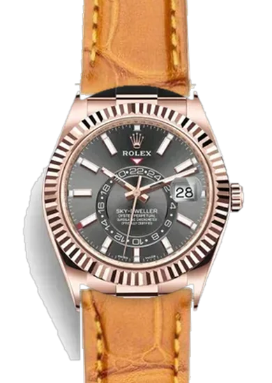 Sky-Dweller 326235-0006 con Cinturino Alligatore Cognac Millenium