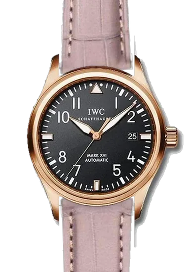 Pilot IW3255-15 con Correa de cocodrilo gris mate