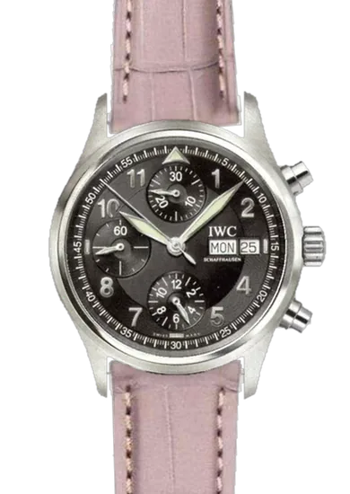 Pilot IW3706-15 con Correa de cocodrilo gris mate