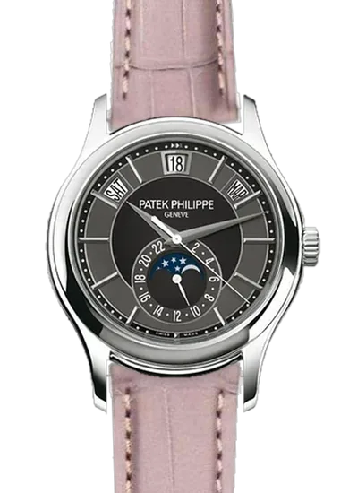 Complications 5205G-010 con Correa de cocodrilo gris mate
