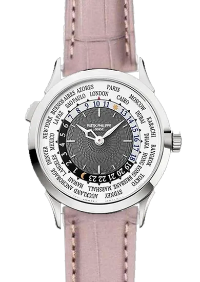 Complications 5230G-001 con Correa de cocodrilo gris mate