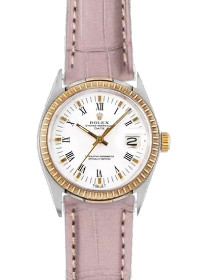 Date 1505 con Cinturino Alligatore Grigio Opaco
