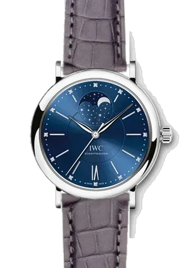 Portofino IW4590-06 con Correa de cocodrilo gris oscuro mate