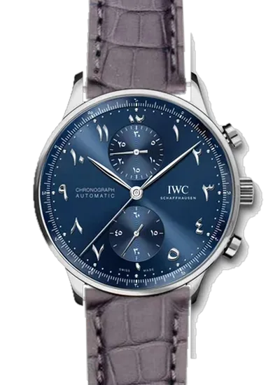 Portugieser IW3714-89 con Cinturino Alligatore Grigio Scuro Opaco