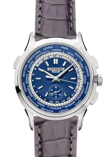 Complications 5930G-001 con Correa de cocodrilo gris oscuro mate