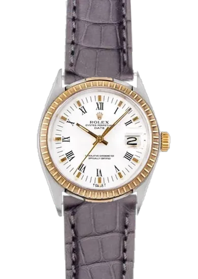 Date 1505 con Cinturino Alligatore Grigio Scuro Opaco