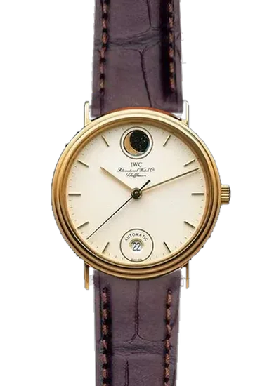 Portofino IW3550-01 con Correa de cocodrilo marrón oscuro mate